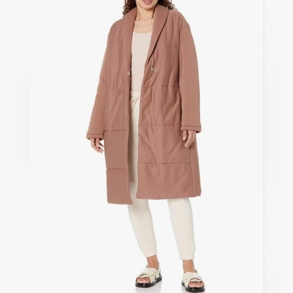 NWOT Amazon Tan Belted Home Coat - Picture 4 of 13